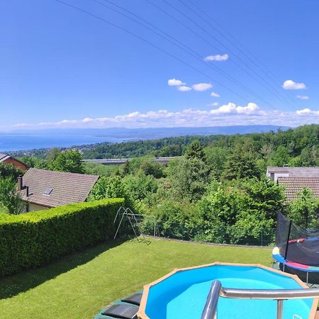 Beau Studio Avec Terrasse Et Vue Exclusivement Pour Non Fumeurs Belmont-sur-Lausanne Exterior photo