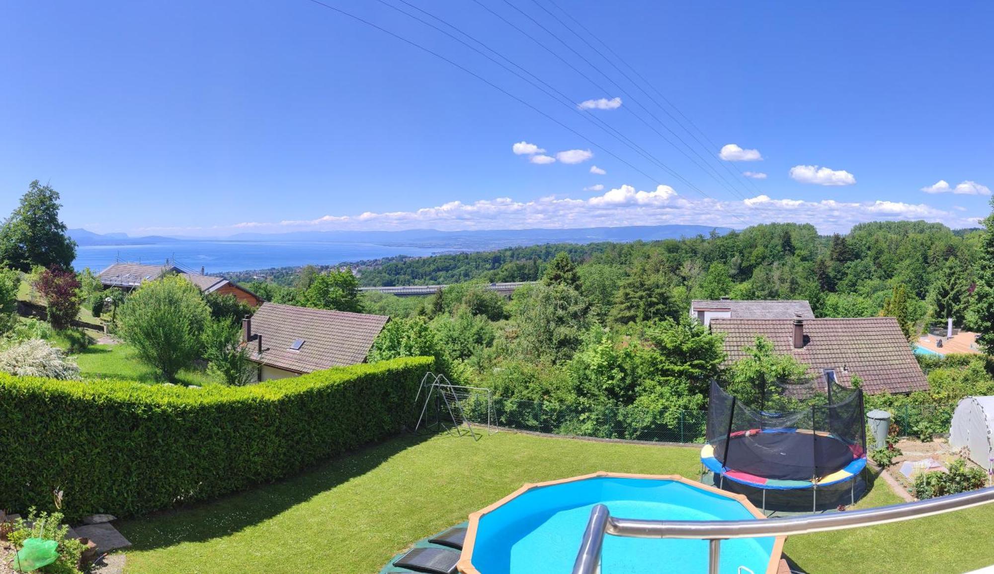Beau Studio Avec Terrasse Et Vue Exclusivement Pour Non Fumeurs Belmont-sur-Lausanne Exterior photo